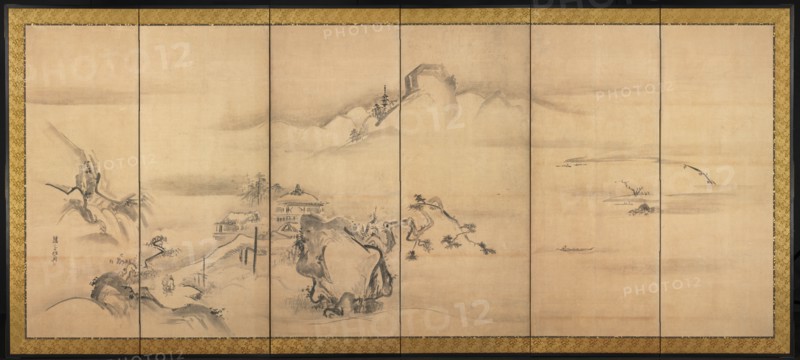 Eight Views of the Xiao and Xiang Rivers, 1700s. Creator: Watanabe Shik? (Japanese, 1683-1755).