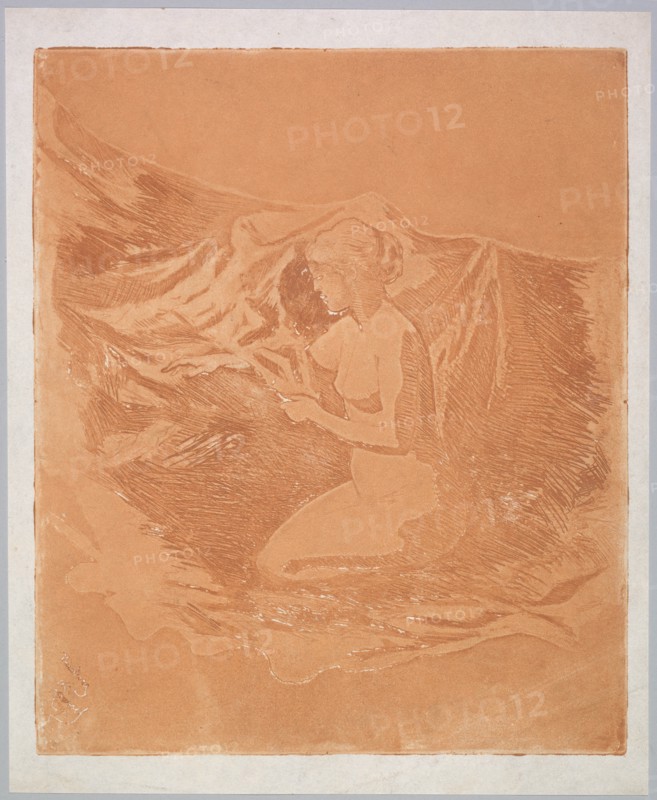 Embers Glow, 1890-1897. Creator: Theodore Roussel (French, 1847-1926).