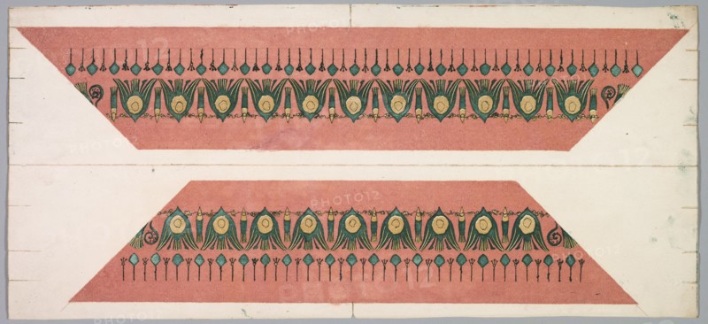 Embers Glow: Lotus Pattern Frame, 1897-1899. Creator: Theodore Roussel (French, 1847-1926).