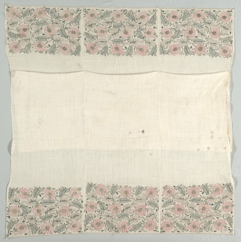 Embroidered Bed Spread, 18th century. Creator: Unknown.
