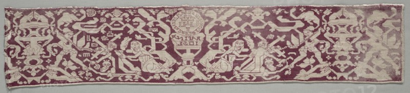 Embroidered Border, 1500s-1600s. Creator: Unknown.
