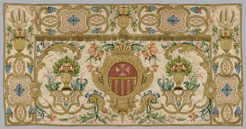 Embroidered Front of an Altar, 1600s - 1700s. Creator: Unknown.