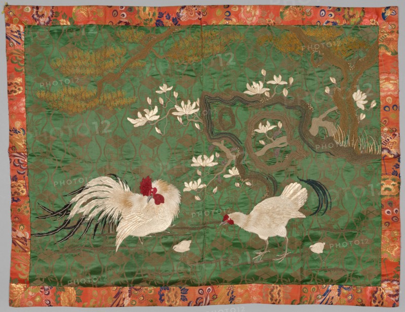 Embroidered Fukusa, late 1800s-early 1900s. Creator: Unknown.