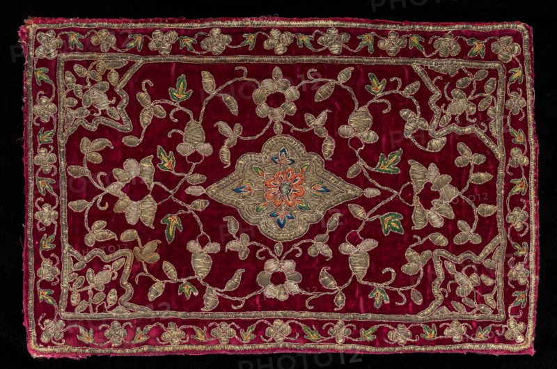 Embroidered Panel, 1700s. Creator: Unknown.
