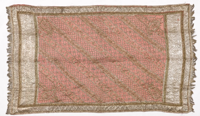 Embroidered Sari, 1800s - early 1900s. Creator: Unknown.