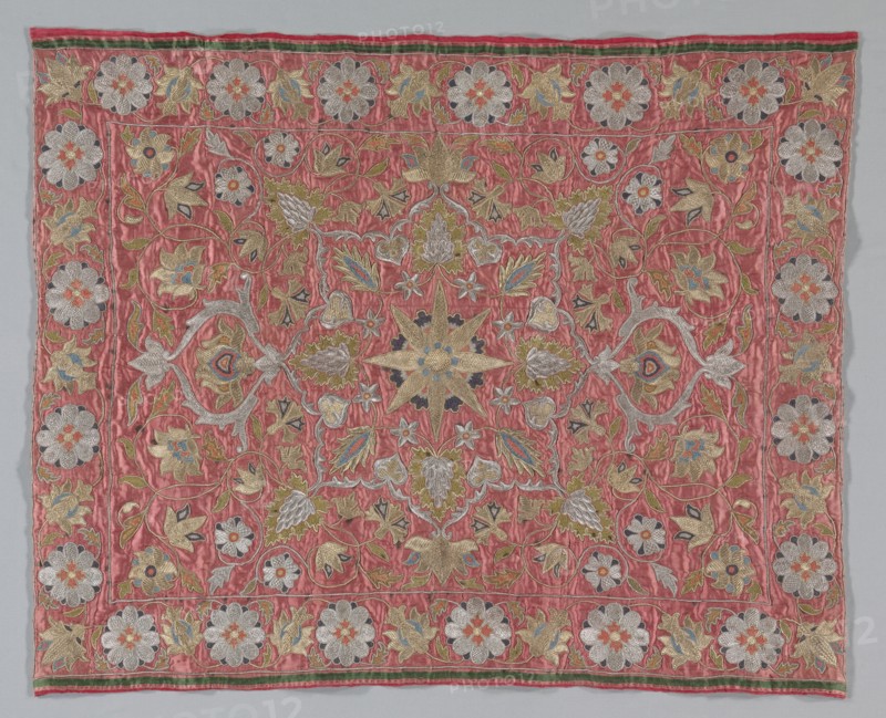 Embroidered Textile, 18th century. Creator: Unknown.