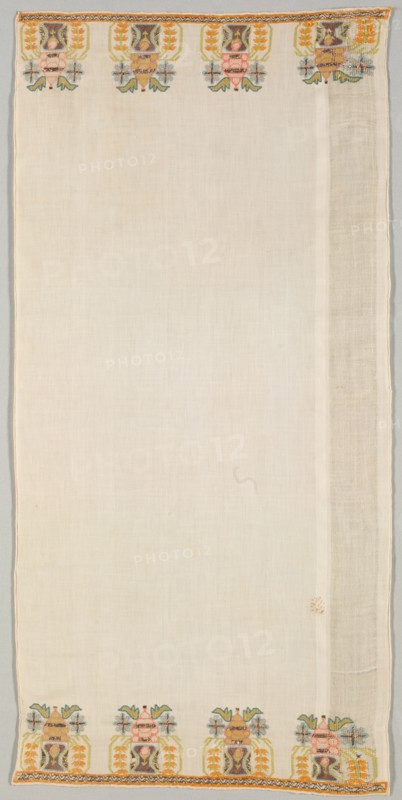 Embroidered Towel (Peshkir), 19th century. Creator: Unknown.