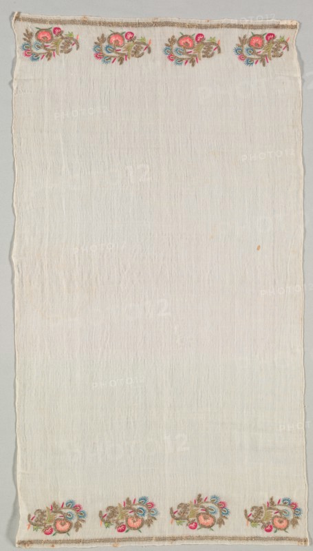 Embroidered Towel (Peshkir), 19th century. Creator: Unknown.