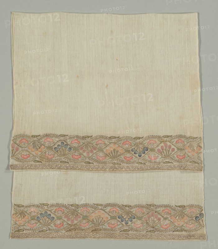 Embroidered Towel, 19th century. Creator: Unknown.