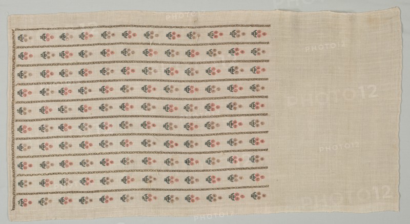 Embroidered Towel, 19th century. Creator: Unknown.
