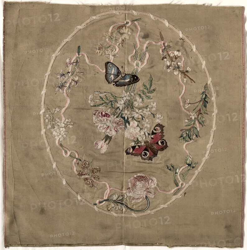 Embroidery for Fire Screen, early 1800s. Creator: Unknown.