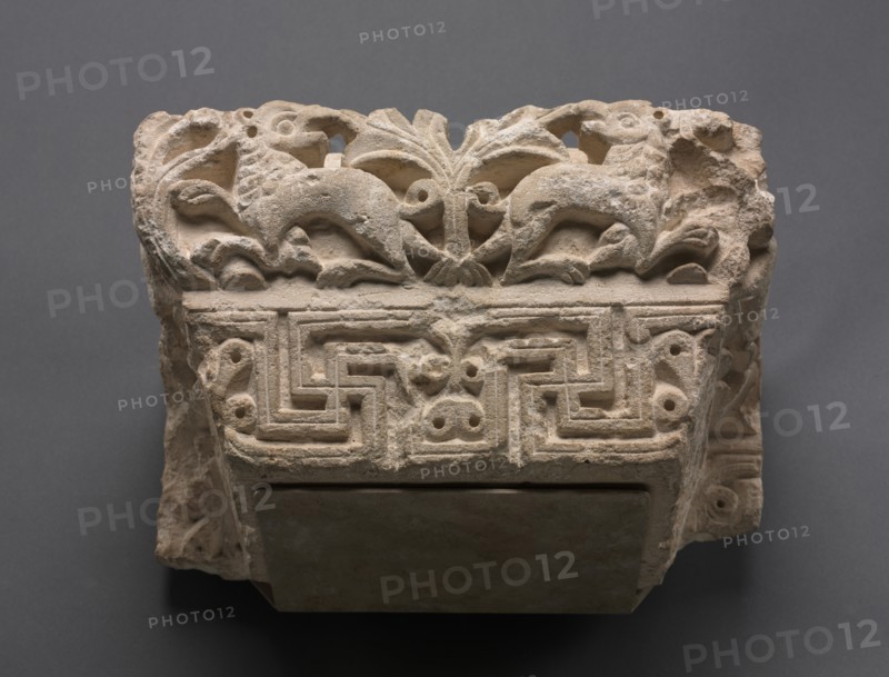 Engaged Capital with Animals, 400s - 500s. Creator: Unknown.