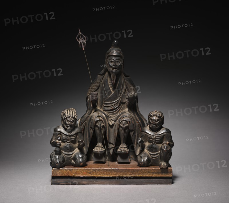 Enno Gyoja and Two Attendants, 1615-1868. Creator: Unknown.