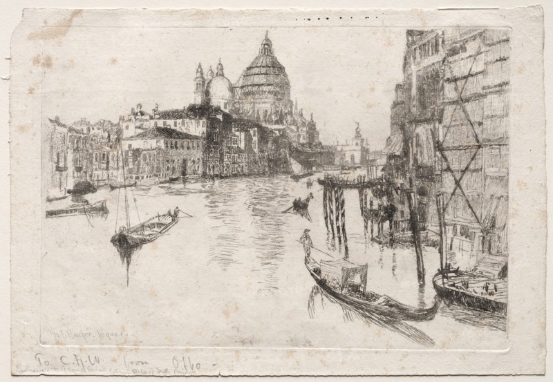 Entrance to Grand Canal, 1880. Creator: Otto H. Bacher (American, 1856-1909).