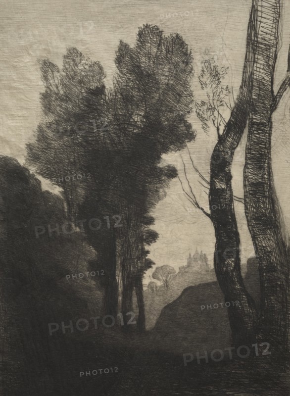 Environs of Rome, 1866. Creator: Jean Baptiste Camille Corot (French, 1796-1875); Cadart and Luquet.
