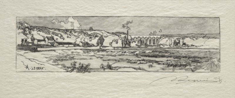Etang dIssy les Moulineaux. Creator: Auguste Louis Lepère (French, 1849-1918).