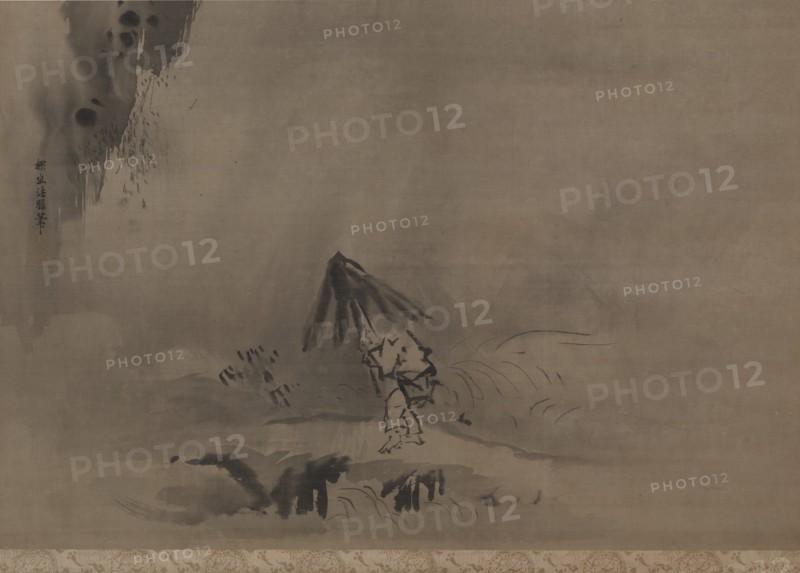 Evening Shower, 17th century. Creator: Kano Tan?y? (Japanese, 1602-1674).