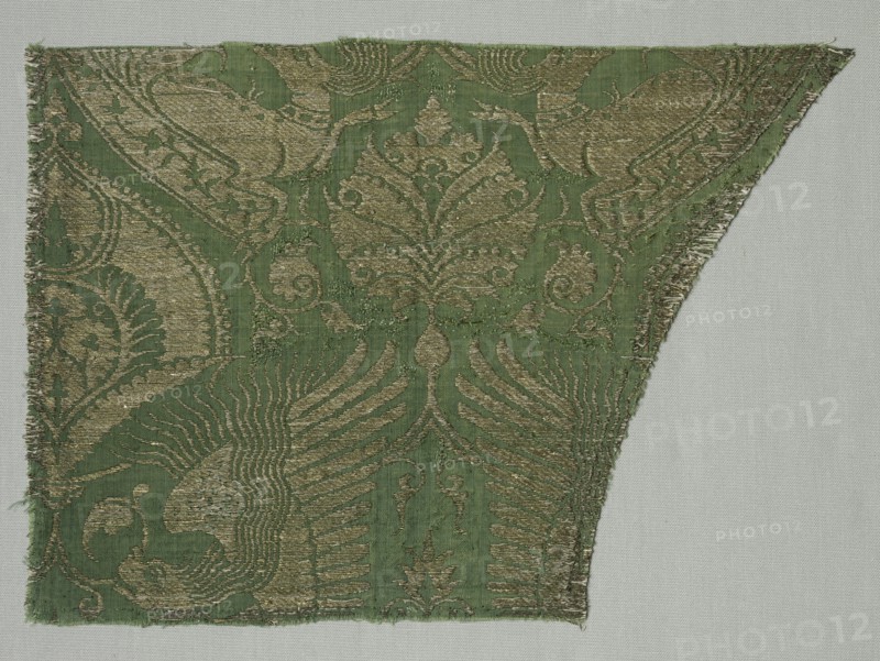 Exotic Gold-patterned Silk, 1360-1400. Creator: Unknown.
