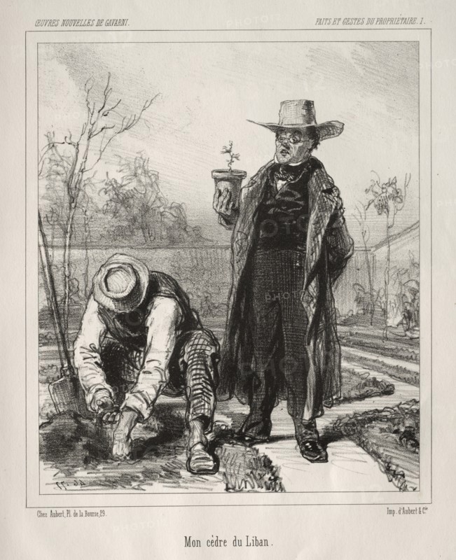 Faite et Gestes du Propriétaire. Creator: Paul Gavarni (French, 1804-1866).