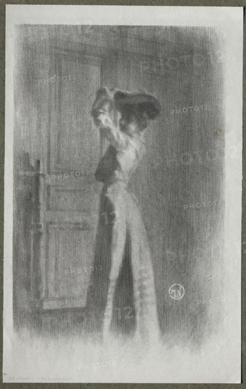 Fashionable Woman, c. 1900. Creator: Maurice Louis Henri Newmont (French, 1868-1930).