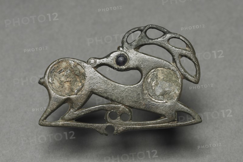 Fibula in the Form of a Recumbent Stag, c. 400. Creator: Unknown.