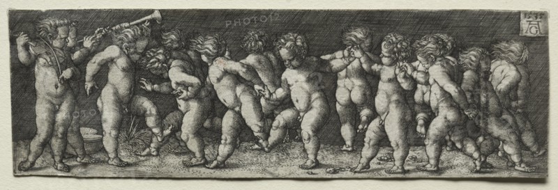 Fifteen Nude Children Dancing, 1535. Creator: Heinrich Aldegrever (German, 1502-1555/61).