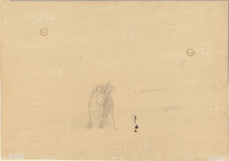 Figures in a Landscape (verso), c. 1919. Creator: Jean Louis Forain (French, 1852-1931).