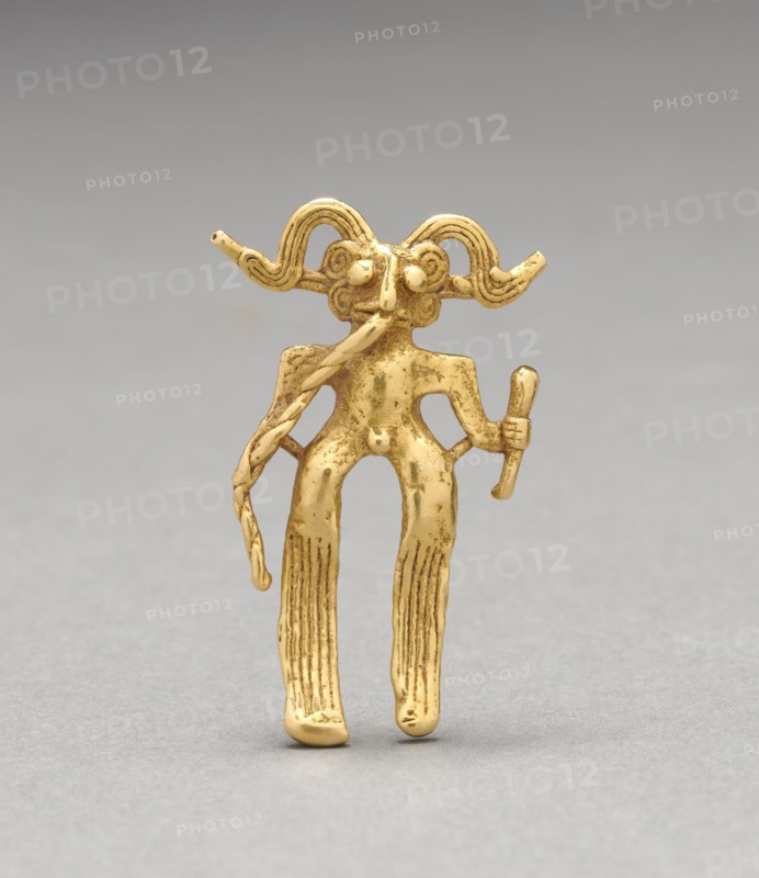 Figurine Pendant, c. 1000-1500. Creator: Unknown.