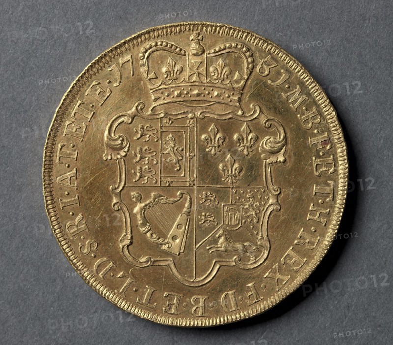 Five Guineas (reverse), 1731. Creator: Unknown.