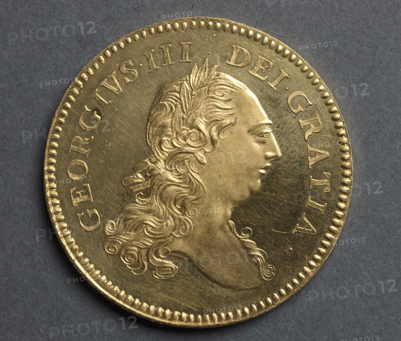Five Guineas [pattern] (obverse), 1777. Creator: Richard Yeo (British, 1720-1779).