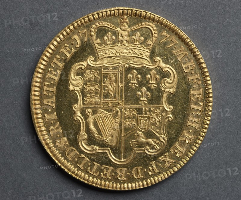 Five Guineas [pattern] (reverse), 1777. Creator: Richard Yeo (British, 1720-1779).
