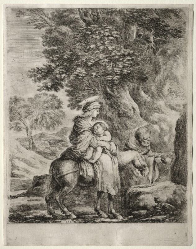 Flight into Egypt. Creator: Stefano Della Bella (Italian, 1610-1664).