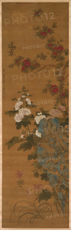 Flowers and Rocks, 1368- 1644. Creator: Unknown.
