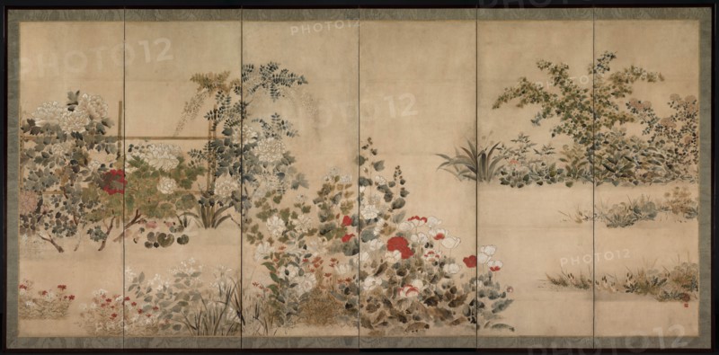 Flowers of the Four Seasons, mid-1600s. Creator: Kitagawa S?setsu (Japanese, active 1639-50).