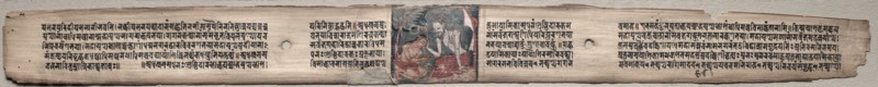 Folio 94 from a Gandavyuha-sutra (Scripture of the Supreme Array)..., 1000-1100s. Creator: Unknown.