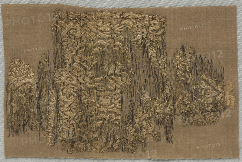 Fragment (Xilins in Bulb Palmettes), 1200s - 1300s. Creator: Unknown.