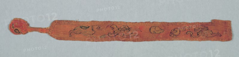 Fragment from a Child's Tunic: Clavus I, 600s - 700s. Creator: Unknown.