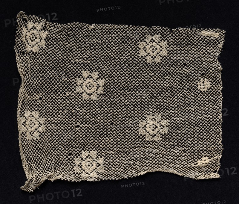 Fragment of a Band with Floral Motif, 18th or early 19th century. Creator: Unknown.