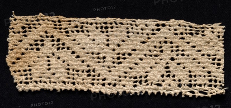 Fragment of a Band with Geometric Motif, 17th-18th century. Creator: Unknown.