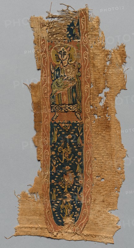 Fragment of a Clavus from a Tunic, 700s - 800s. Creator: Unknown.
