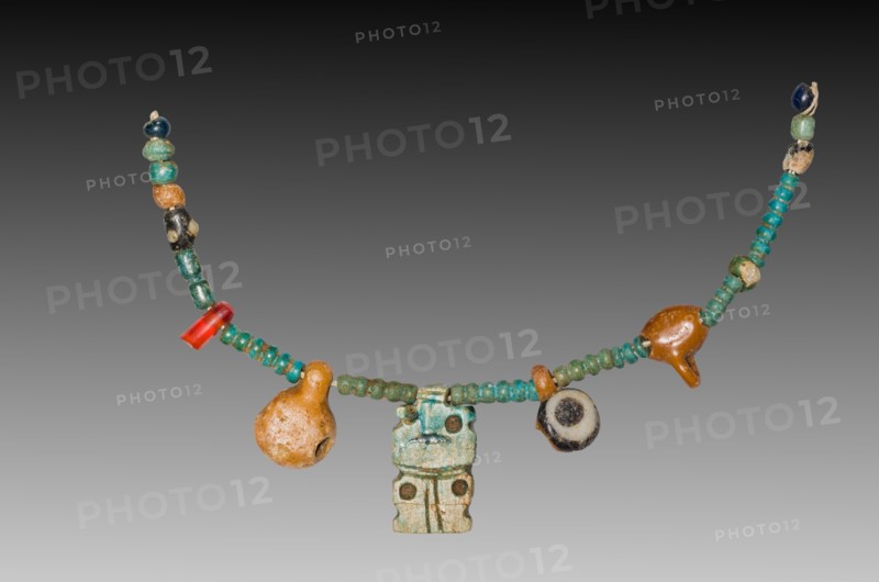 Fragment of a Necklace, 1540-1296 BC. Creator: Unknown.