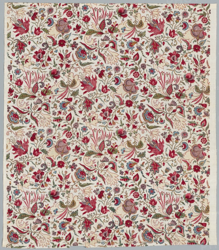 Fragment of a Quilted Skirt, c. 1785. Creator: Unknown.