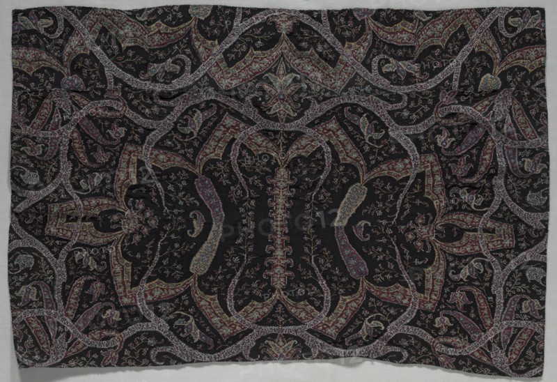 Fragment of a Shawl, mid 1800s. Creator: Unknown.