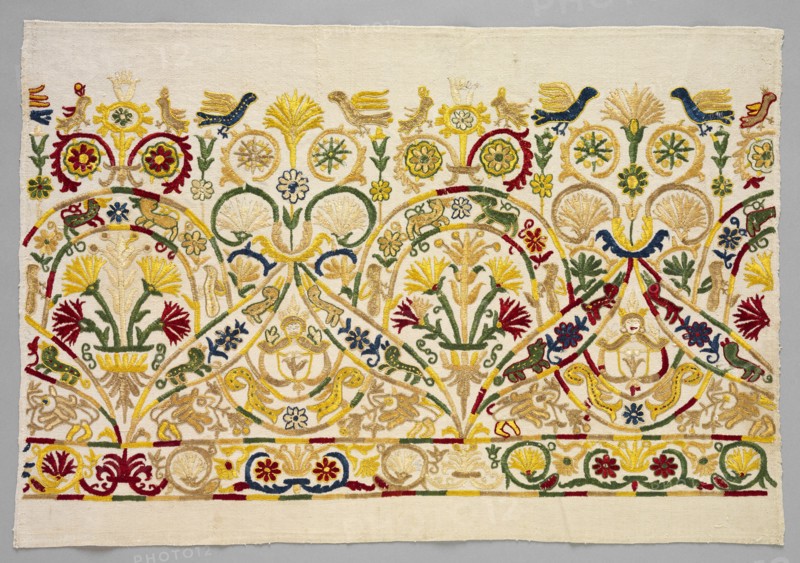 Fragment of a Skirt Border, 1700s - 1800s. Creator: Unknown.