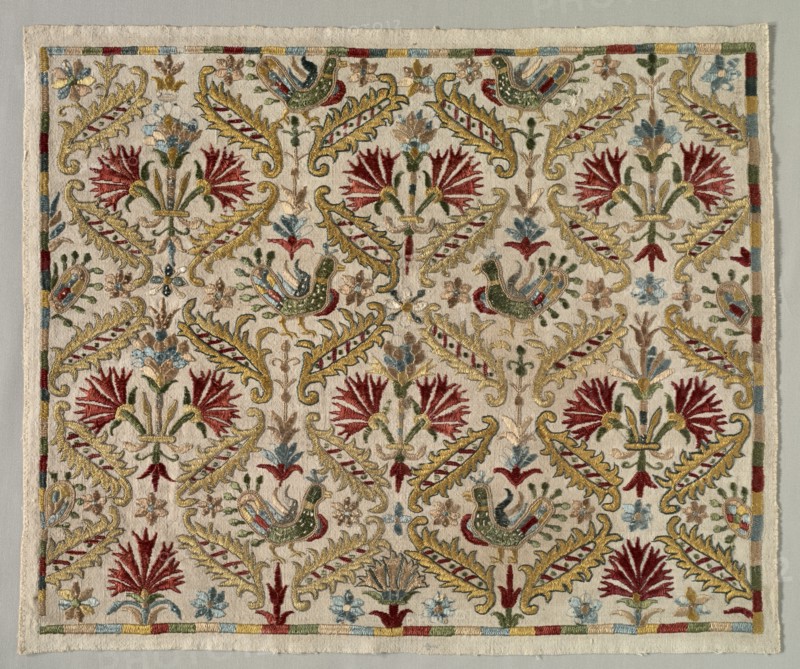 Fragment of a Skirt Border, 1700s. Creator: Unknown.