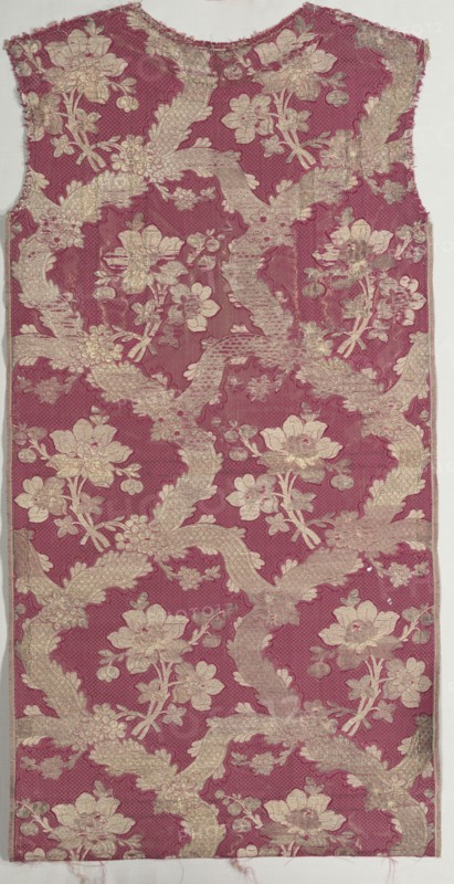 Fragment of Brocaded Silk, 18th century. Creator: Unknown.