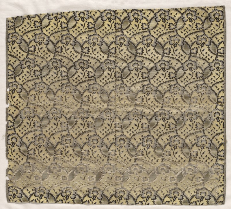 Fragment of Spitalfields Silk, 1800s. Creator: Unknown.