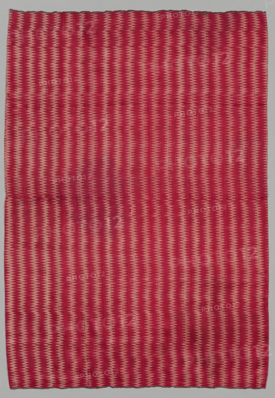 Fragment of Striped Panel, 1800s - early 1900s. Creator: Unknown.