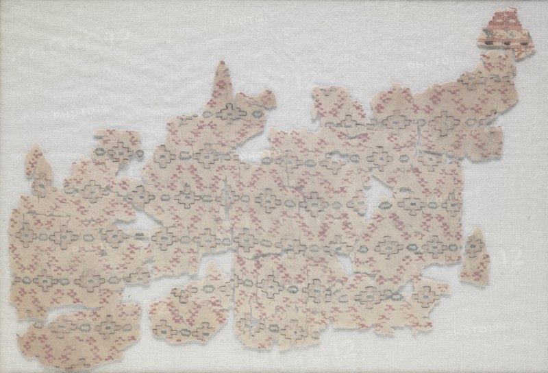 Fragment with diamond pattern, 800s. Creator: Unknown.