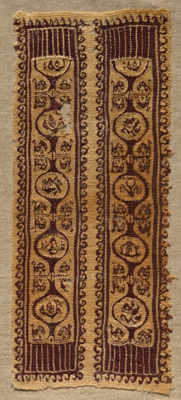 Fragment, Sleeve Ornament from a Tunic, 400s - 600s. Creator: Unknown.